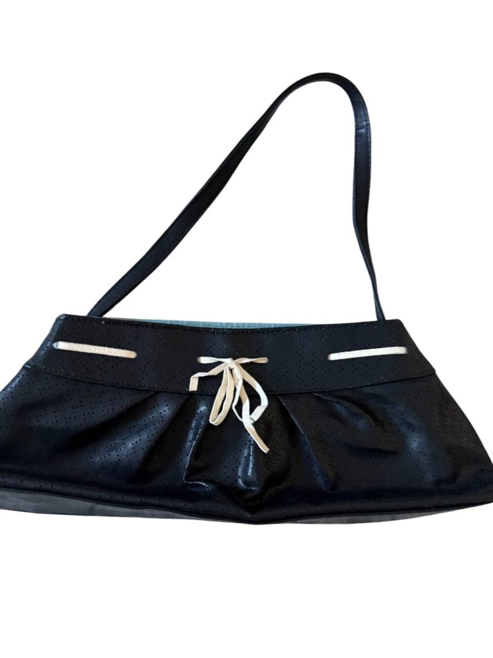 VICTORIAS SECRET Vintage Black Bow y2k Shoulder Bag - Picture 7 of 8